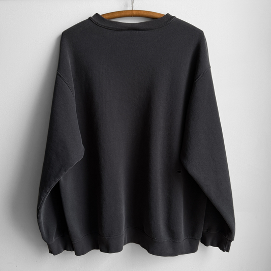 2000s Faded Black Swoosh Sweatshirt