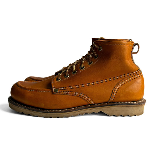 1980s Brown Steel Toe Leather Ankle Boots (10.5)