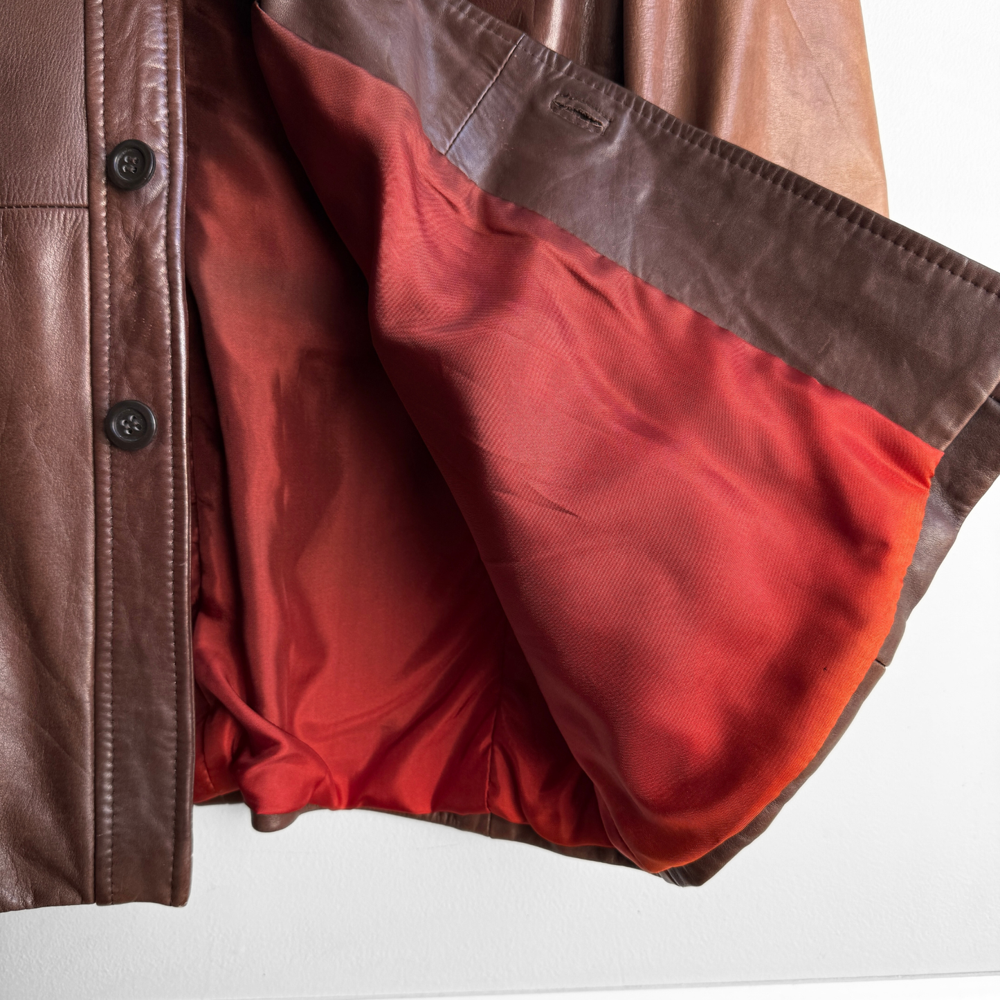 1970s Brown Leather Blazer Jacket