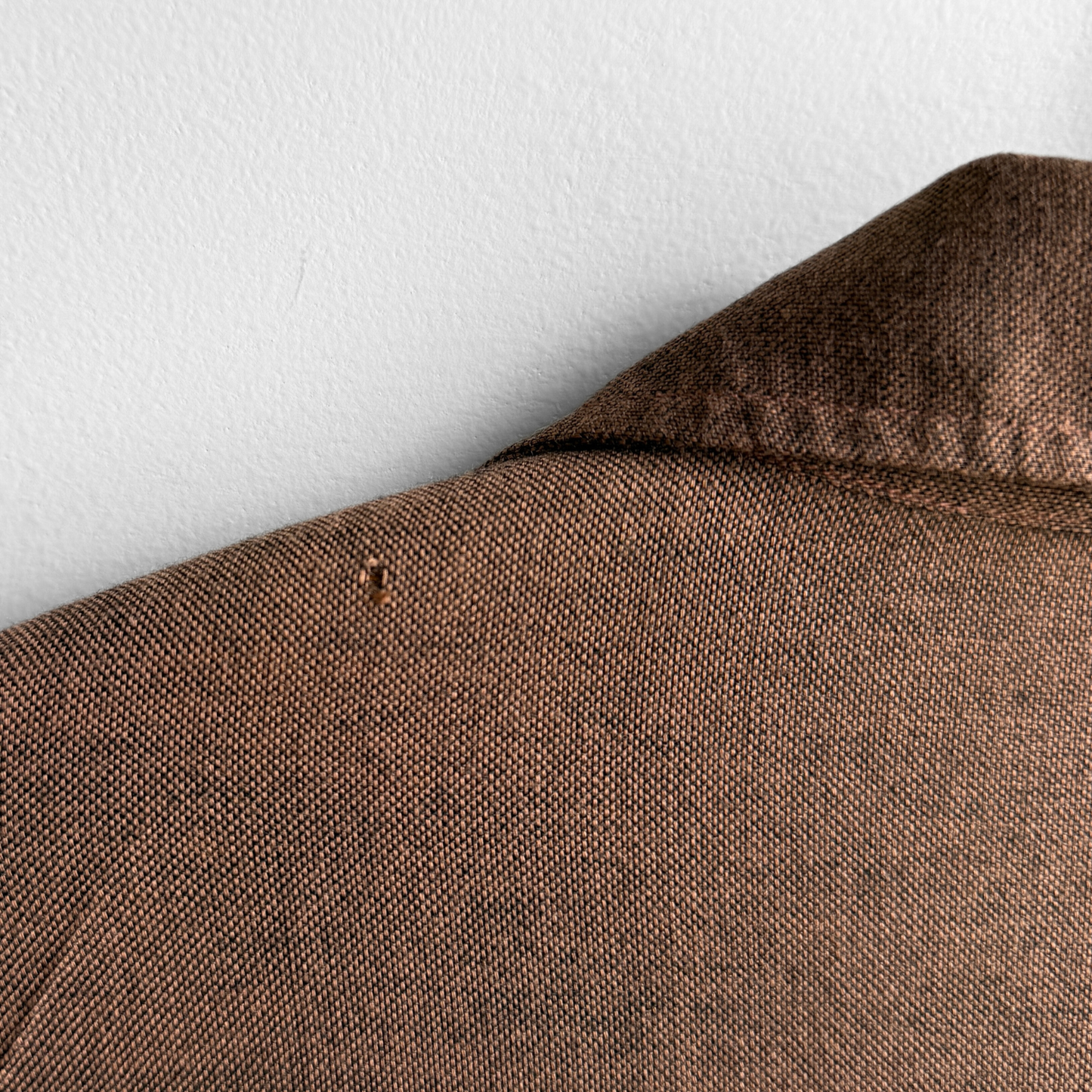 1950s Brown Shadow Plaid Flannel Jac Shirt