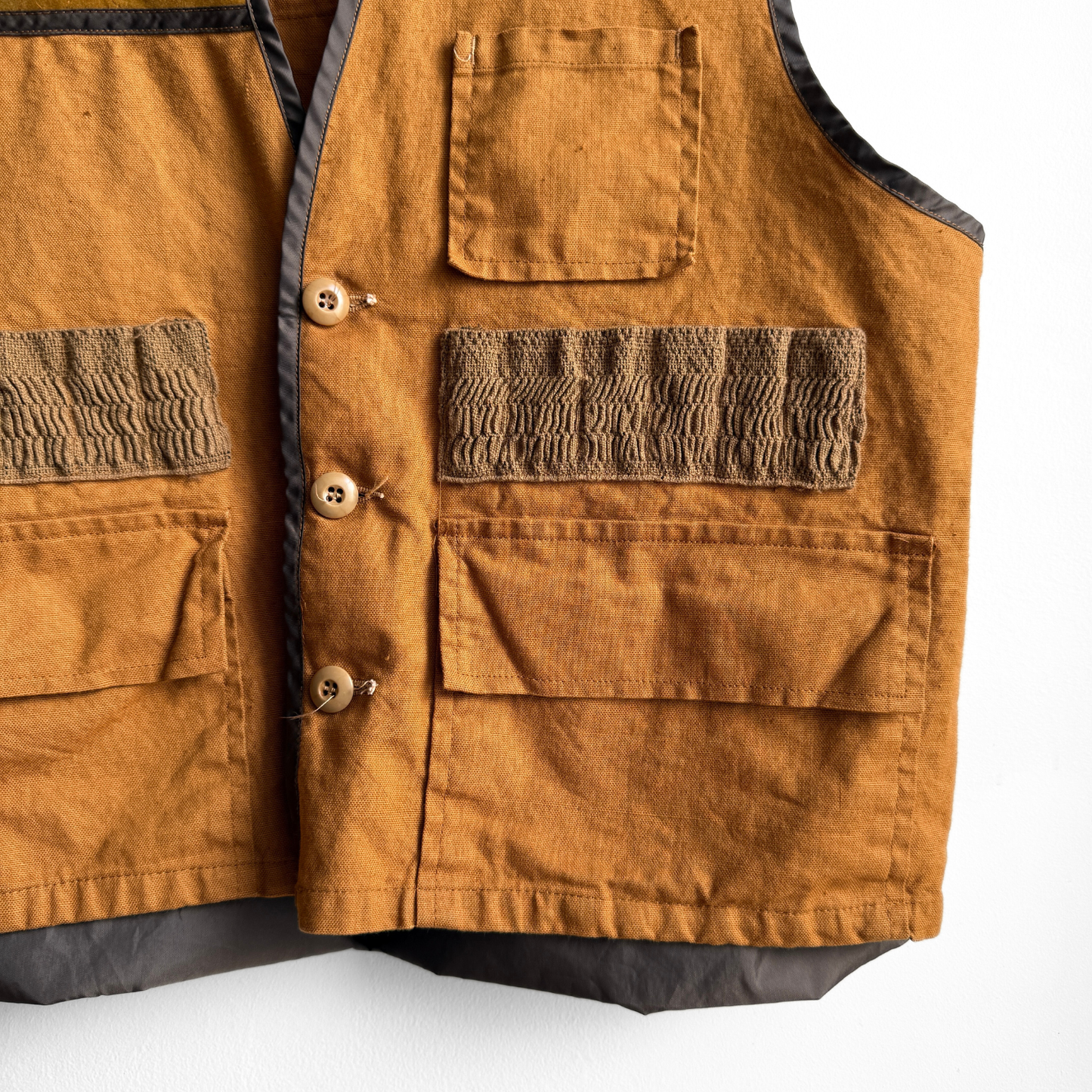 1980s Brown Duck Hunting Vest