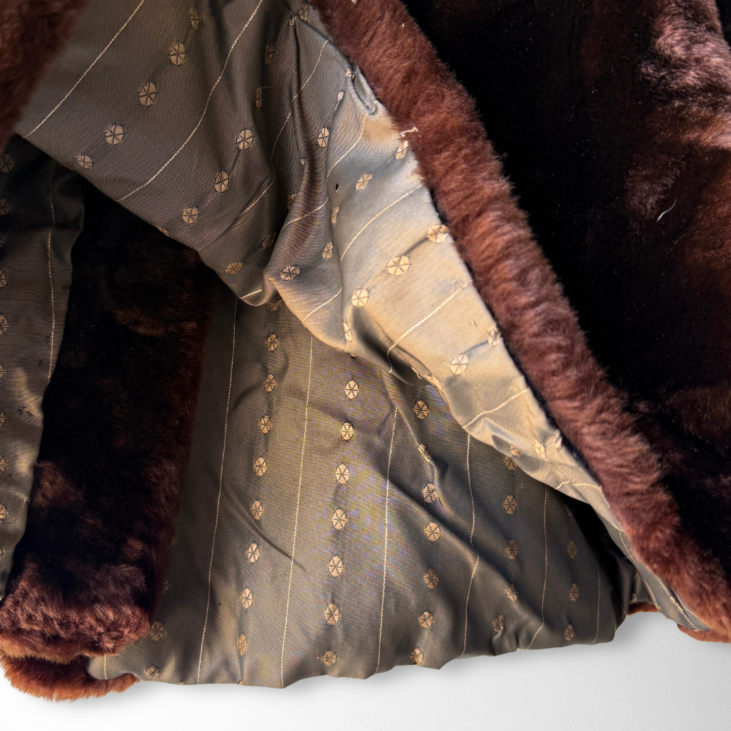 1960s Brown Genuine Fur Coat