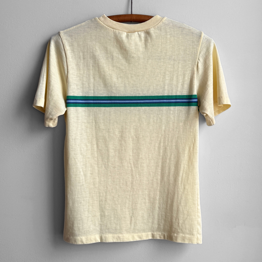 1980s Yellow Striped Mickey Tee