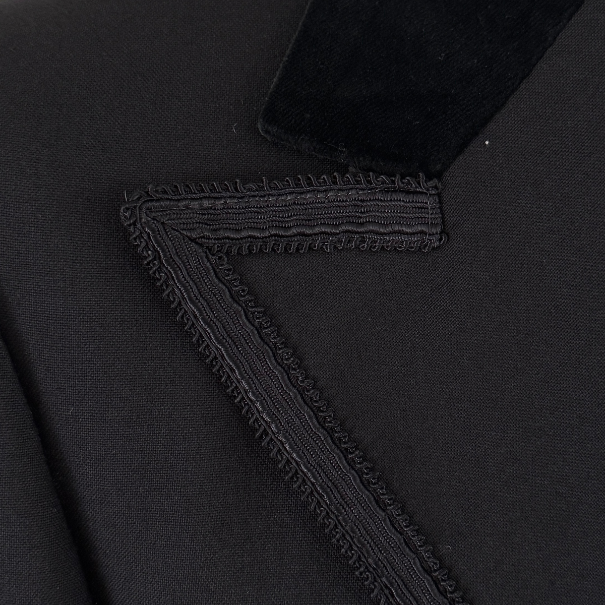 1960s Black Wool 2pc Tuxedo