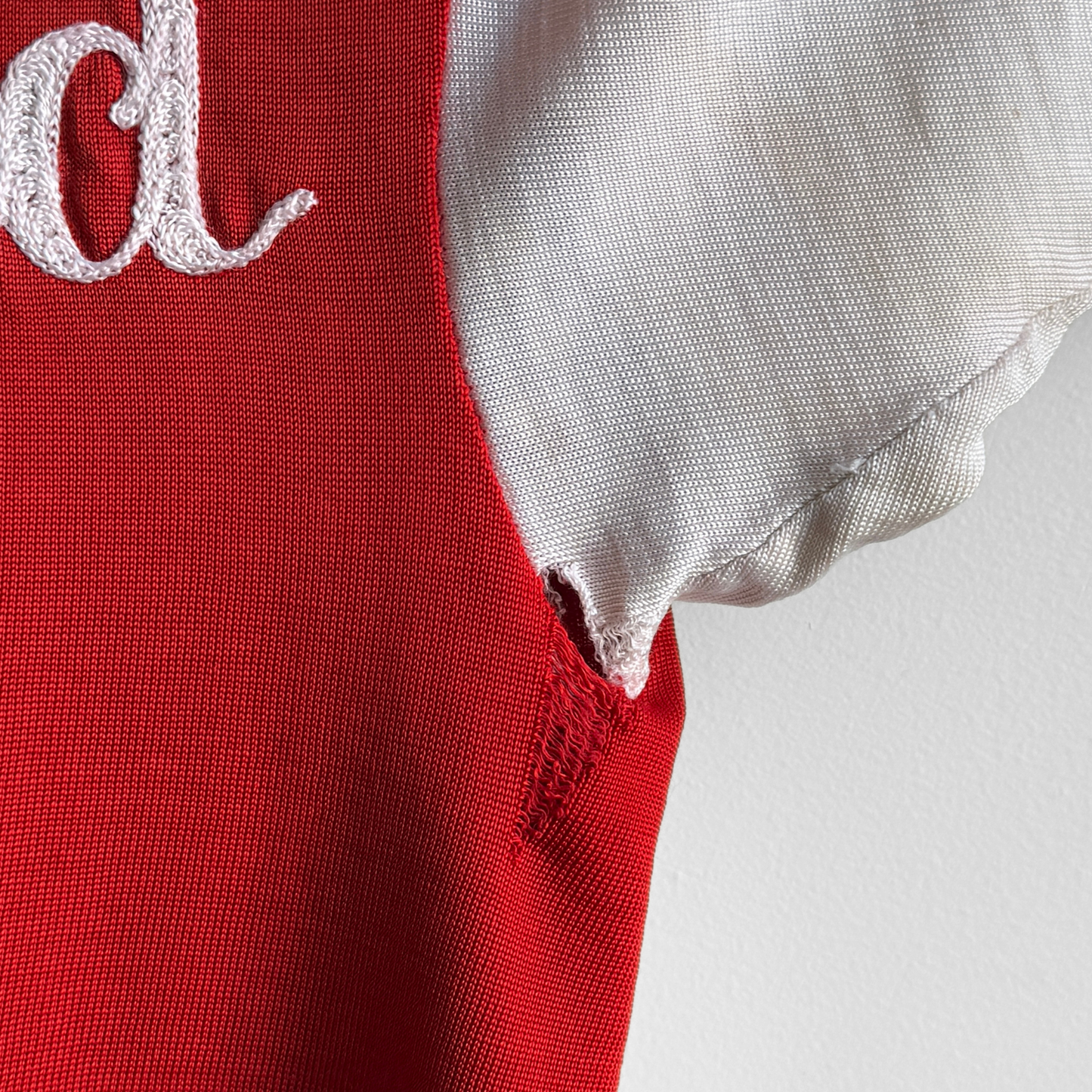 1960s News Guild Red Chainstitch Tee