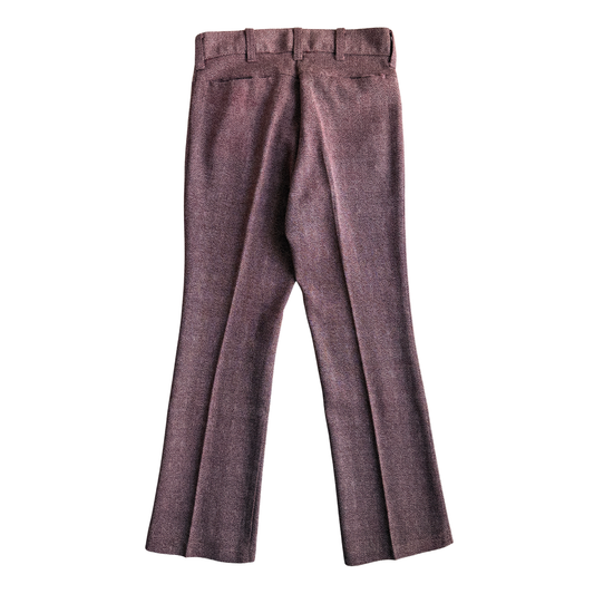 1970s Burgundy Geometric Mod Pants (31)