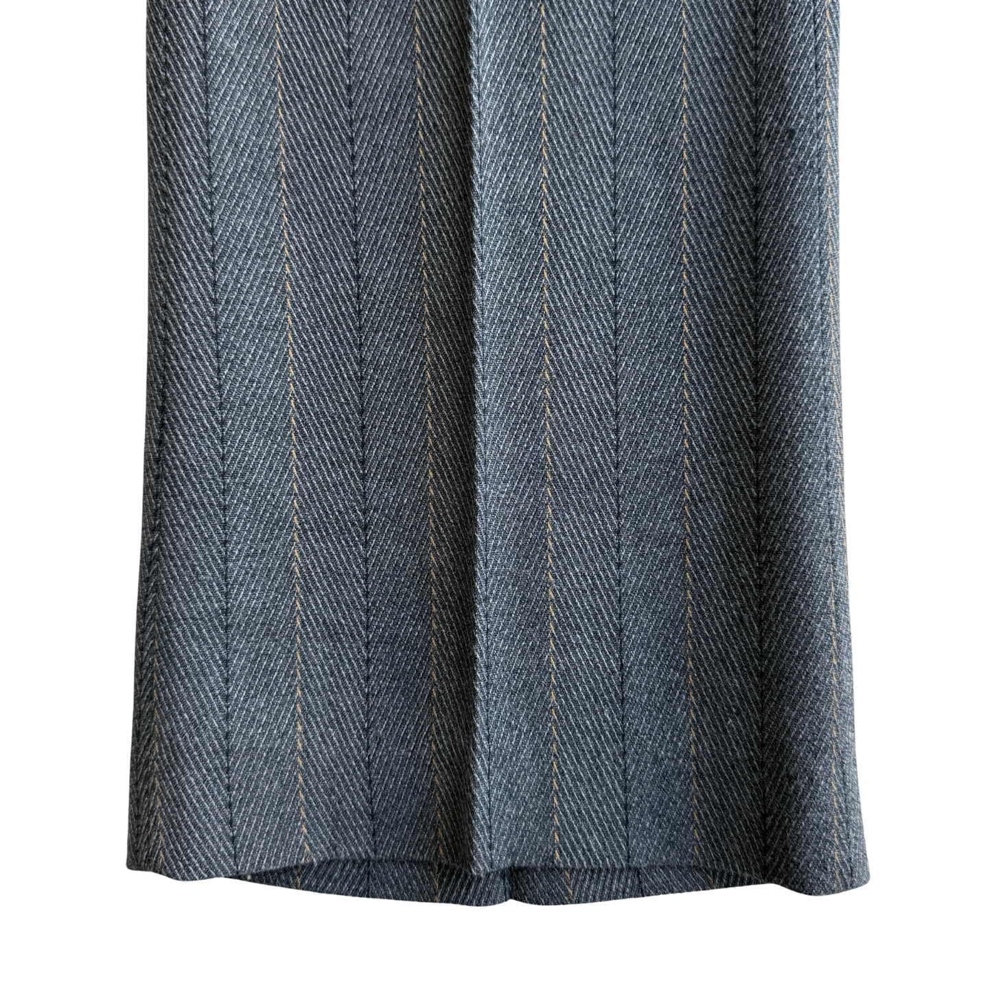 1970s Grey Striped Mod Pants (31)