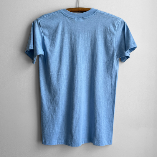 1980s Light Blue Pocket Tee