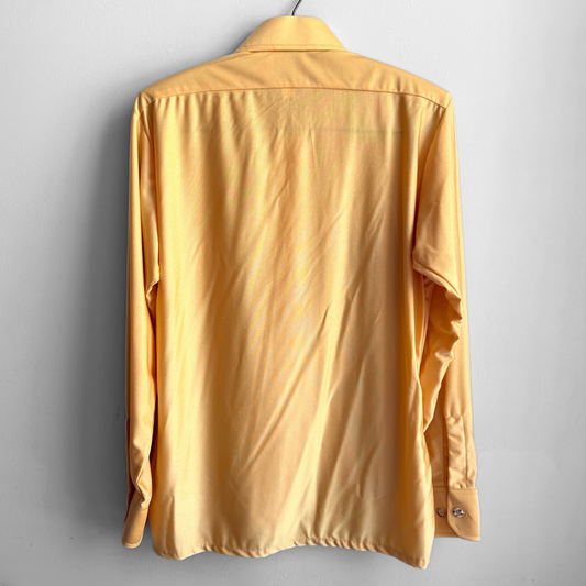 1970s Yellow Qiana Sport Shirt