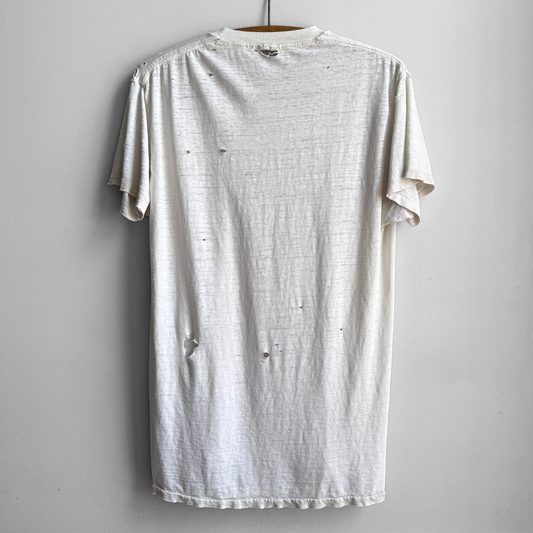1980s Faded White Undershirt Tee