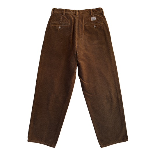 1990s Dark Brown Corduroy Chino Pants