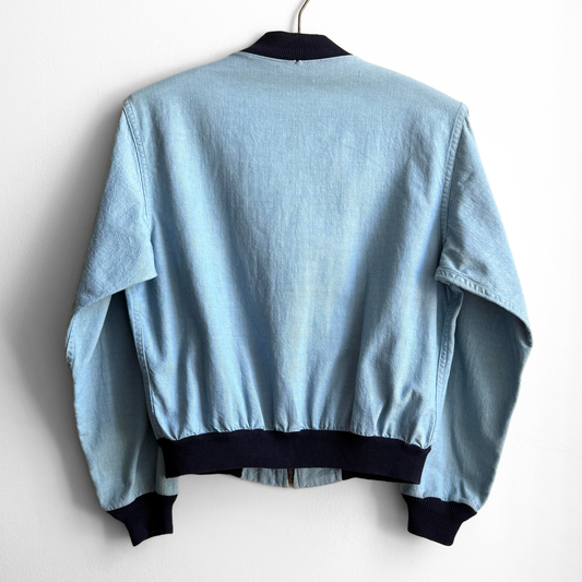 1960s Light Blue Bomber Jacket