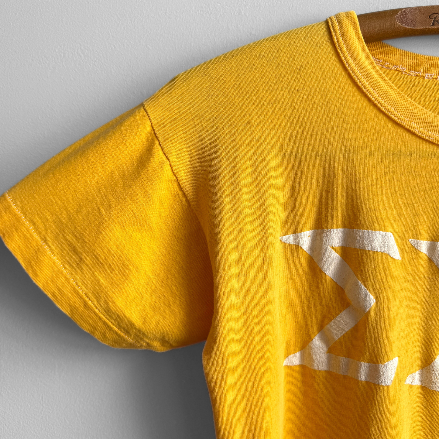 1960s Tri Sigma Sorority Yellow Tee