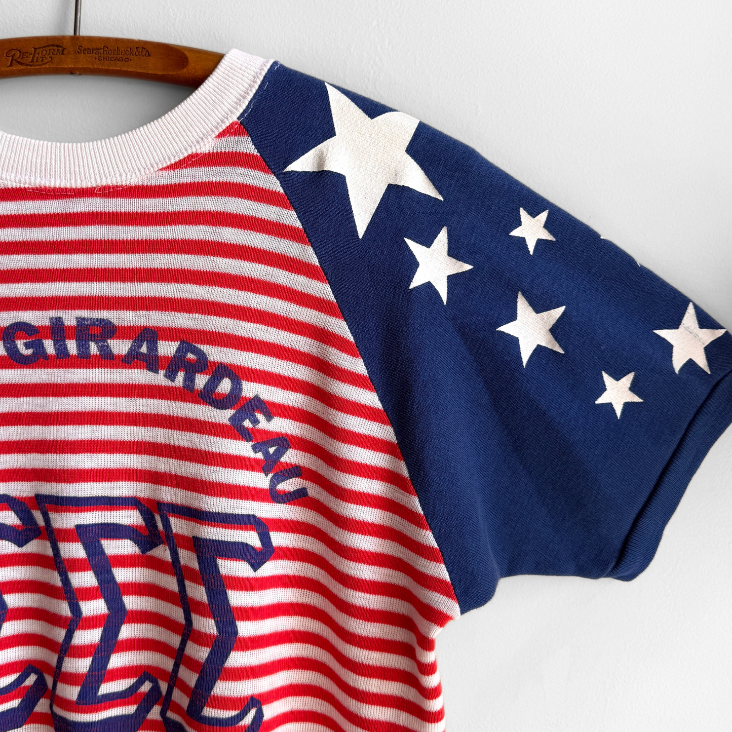 1960s Cape Girardeau Tri Epsilon Stars & Stripes Sweatshirt