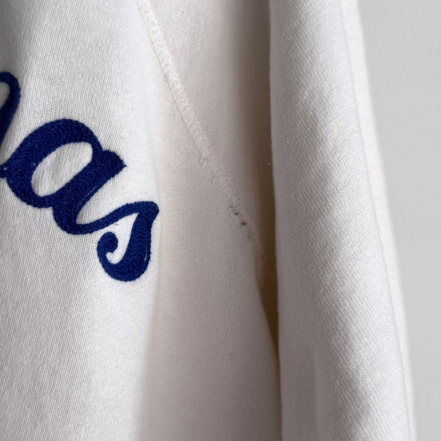 1960s Castalinas Chainstitch White Sweatshirt