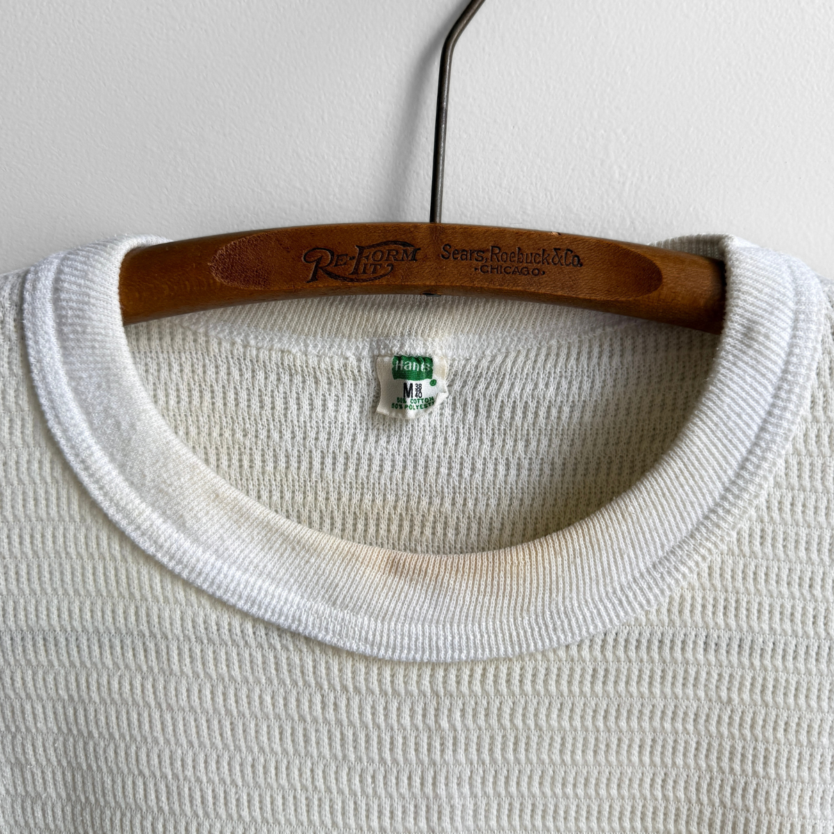 1980s Waffle Knit Thermal Long Sleeve