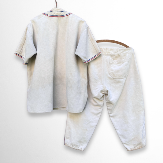 1940s Minor League 'W' Baseball Uniform Set