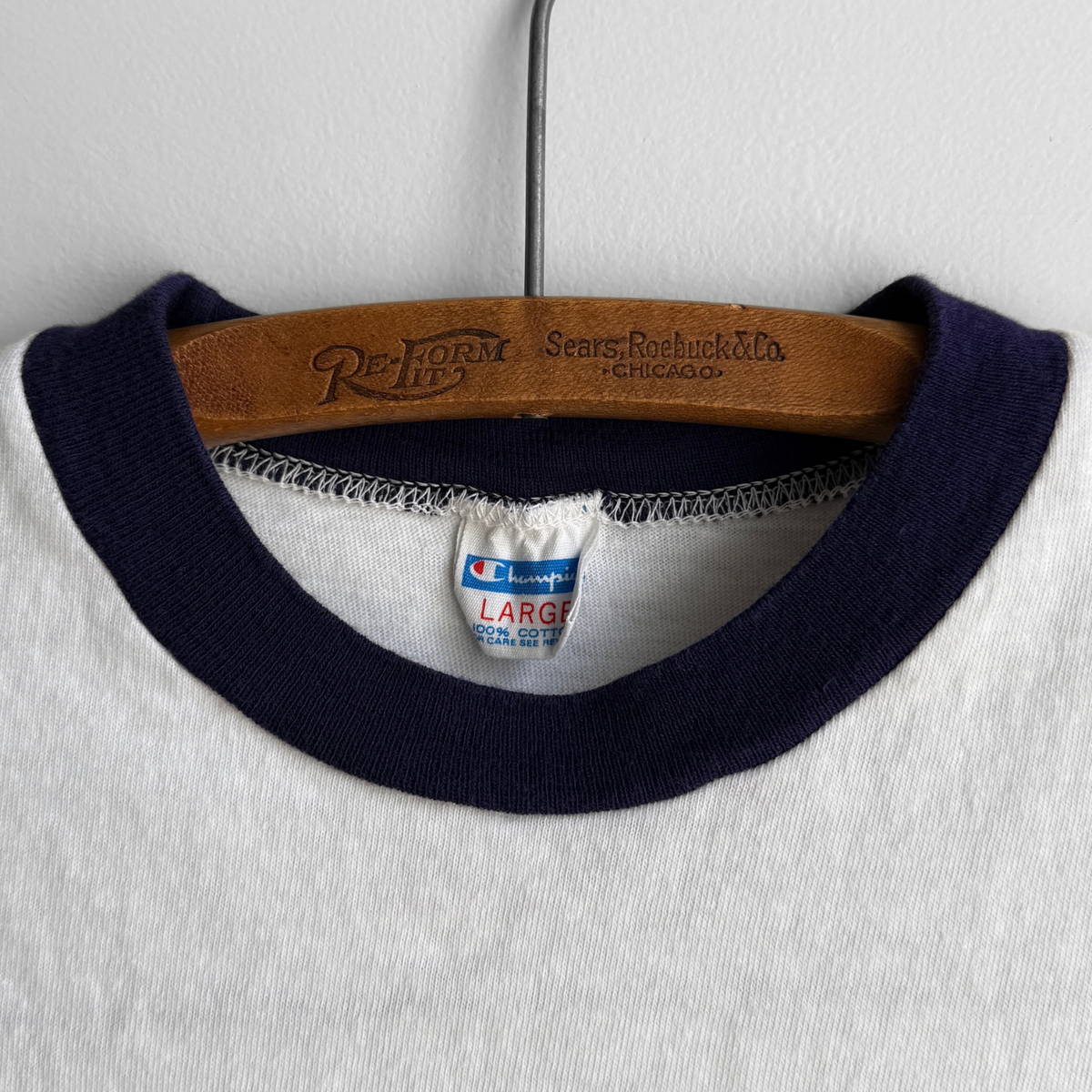 1970s Ukraine Trident Emblem Ringer Tee