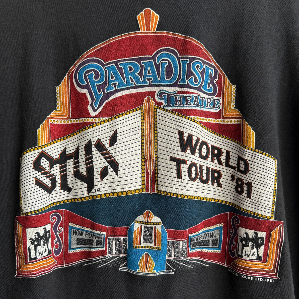 1981 Styx Paradise Theatre World Tour Tee