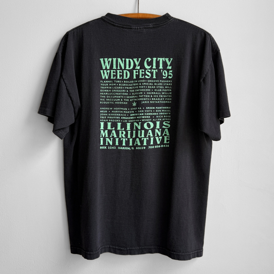 1995 Remedy of the People Windy City Weed Fest Tee
