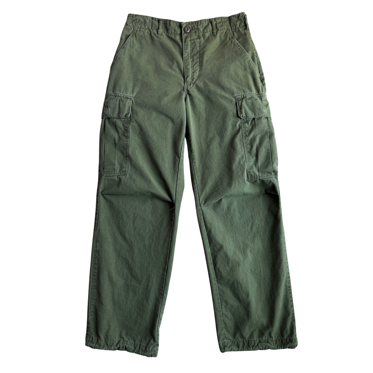 1960s U.S. Army OG 107 Ripstop Tropical Combat Pants (29)