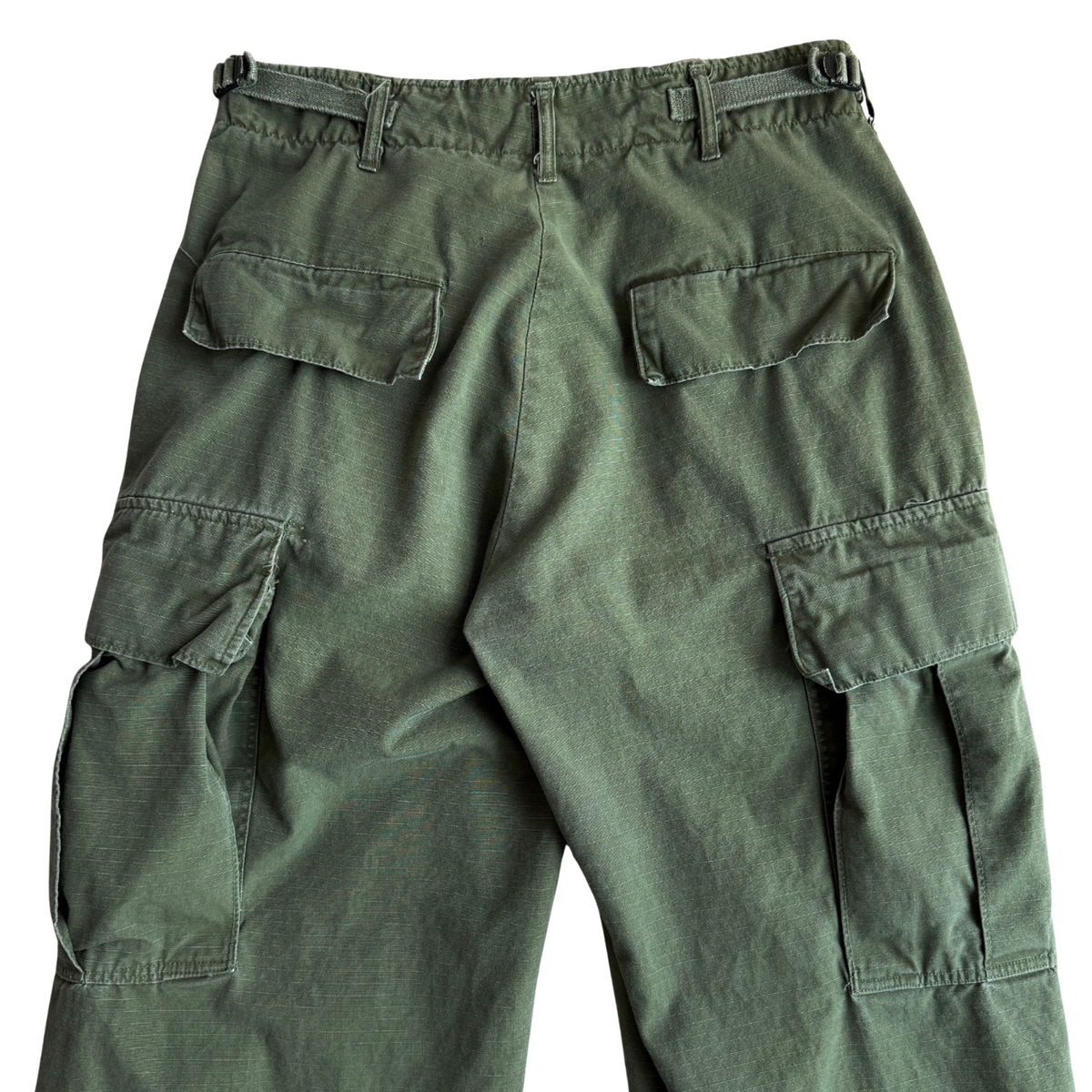 1960s U.S. Army OG 107 Ripstop Tropical Combat Pants (29)