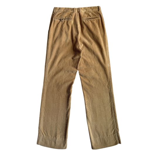 1960s Tan Corduroy Dress Pants (29)