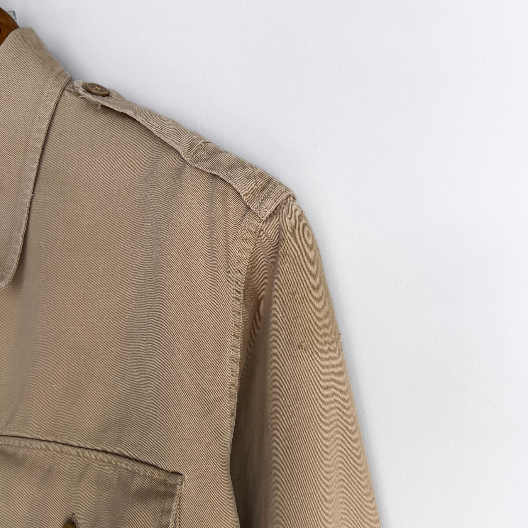 1960s U.S. Air Force Uniform Cotton Twill Shirt  - Shop ThreadCount Vintage Co.