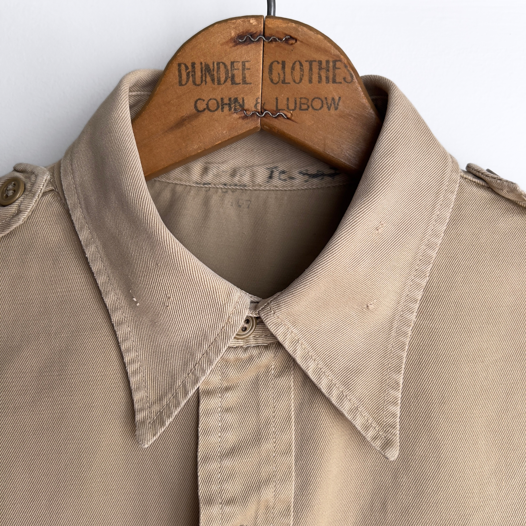 1960s U.S. Air Force Uniform Cotton Twill Shirt  - Shop ThreadCount Vintage Co.