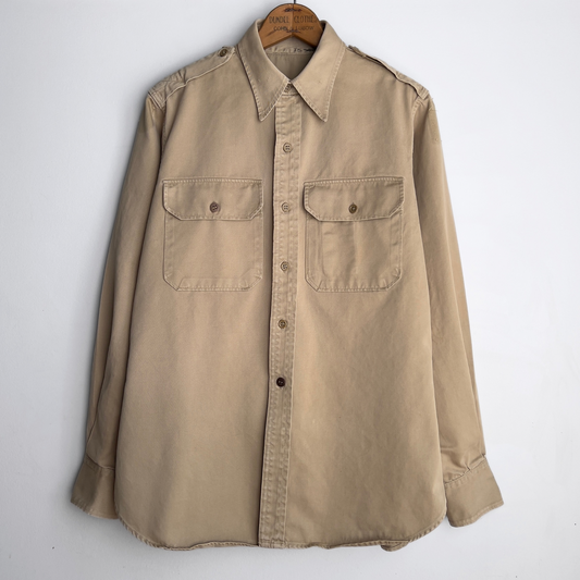 1960s U.S. Air Force Uniform Cotton Twill Shirt  - Shop ThreadCount Vintage Co.