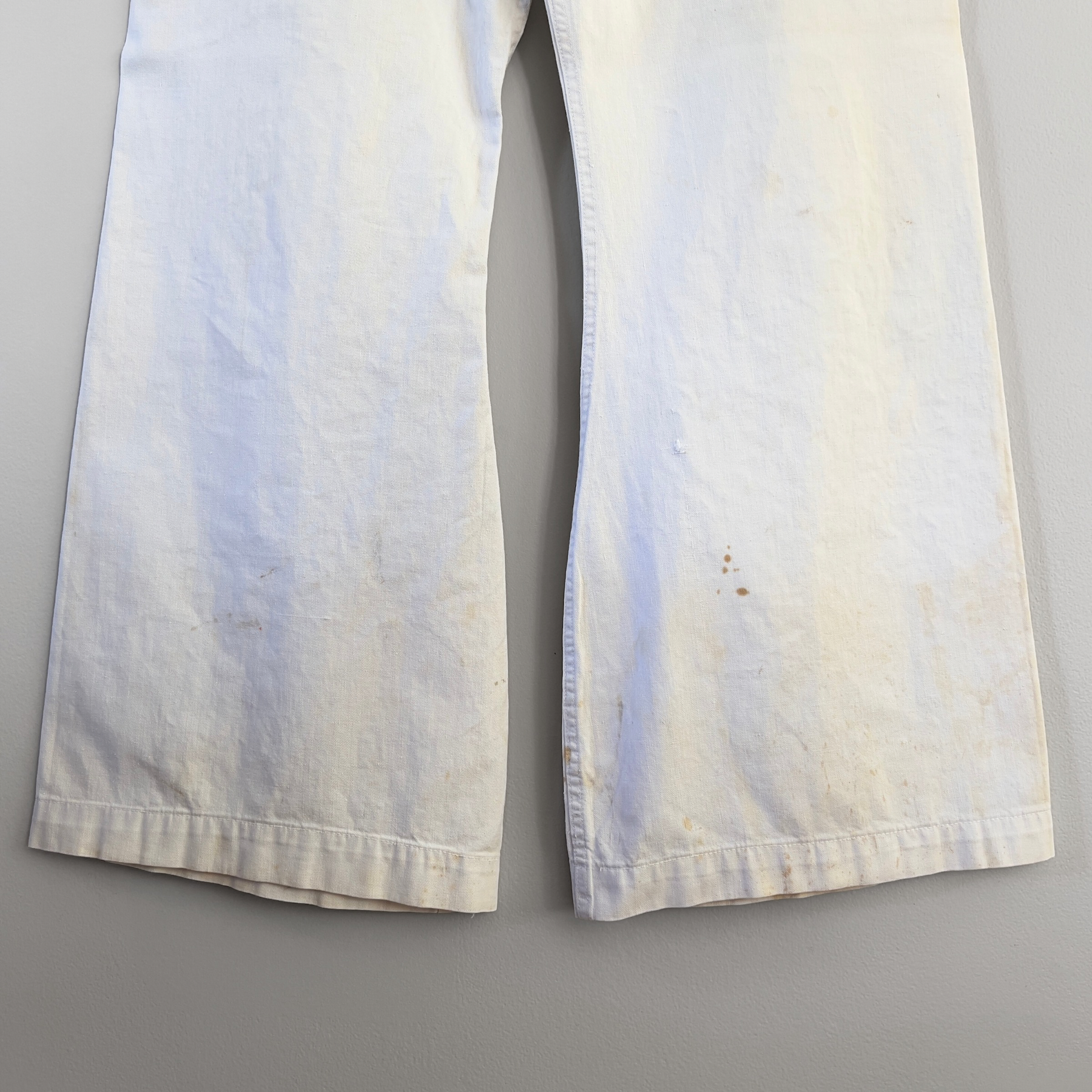 1950s U.S. Navy White Cotton Sailor Uniform Pants  - Shop ThreadCount Vintage Co.
