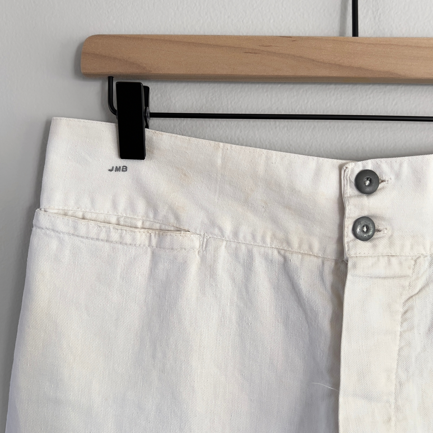 1950s U.S. Navy White Cotton Sailor Uniform Pants  - Shop ThreadCount Vintage Co.