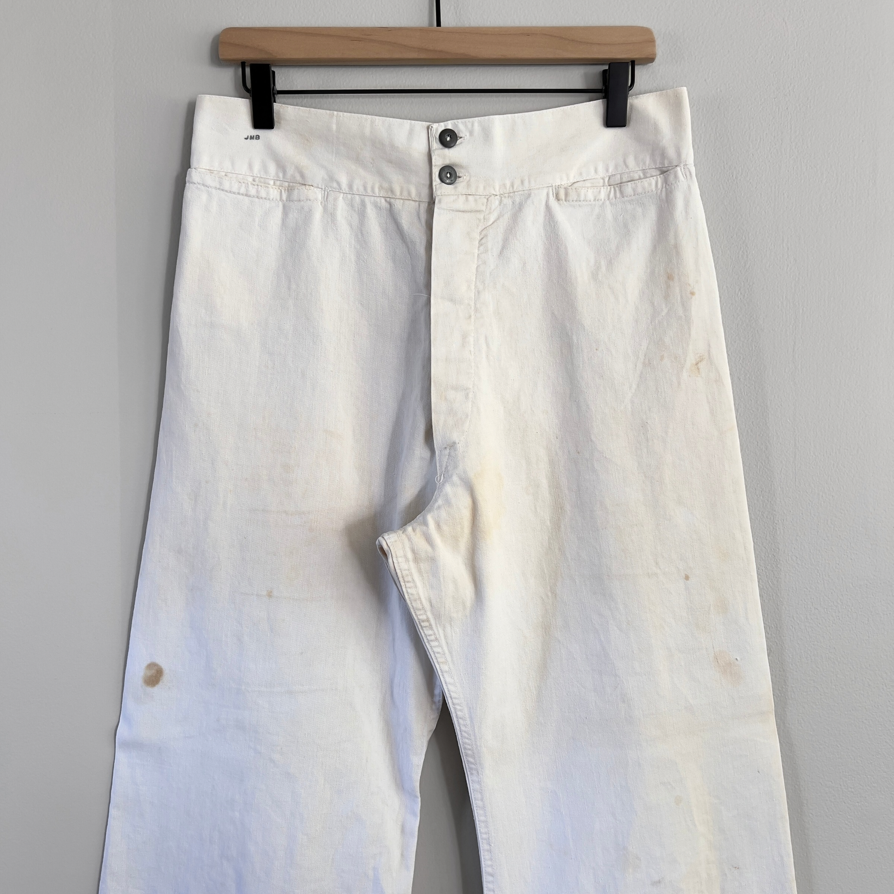 1950s U.S. Navy White Cotton Sailor Uniform Pants  - Shop ThreadCount Vintage Co.