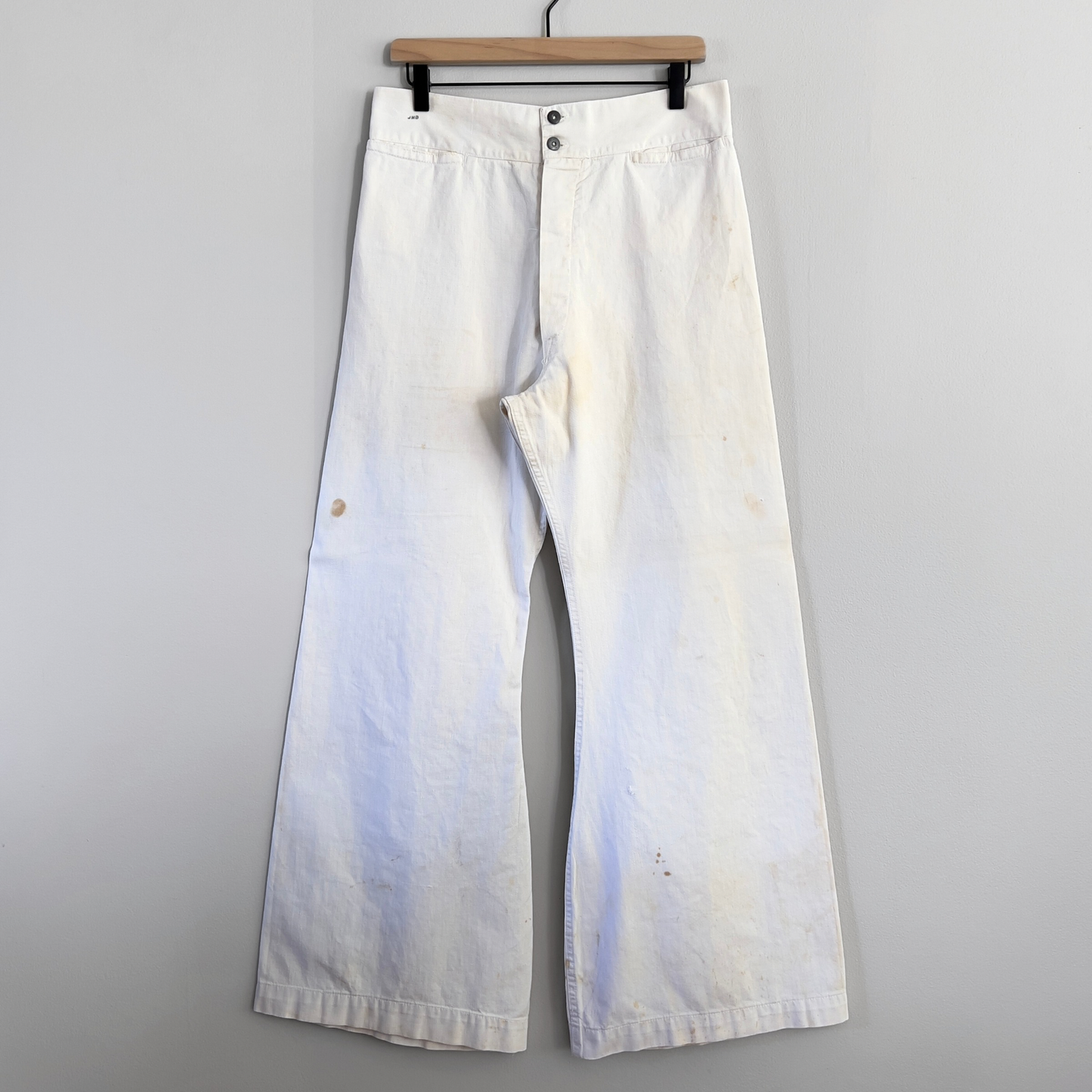 1950s U.S. Navy White Cotton Sailor Uniform Pants  - Shop ThreadCount Vintage Co.