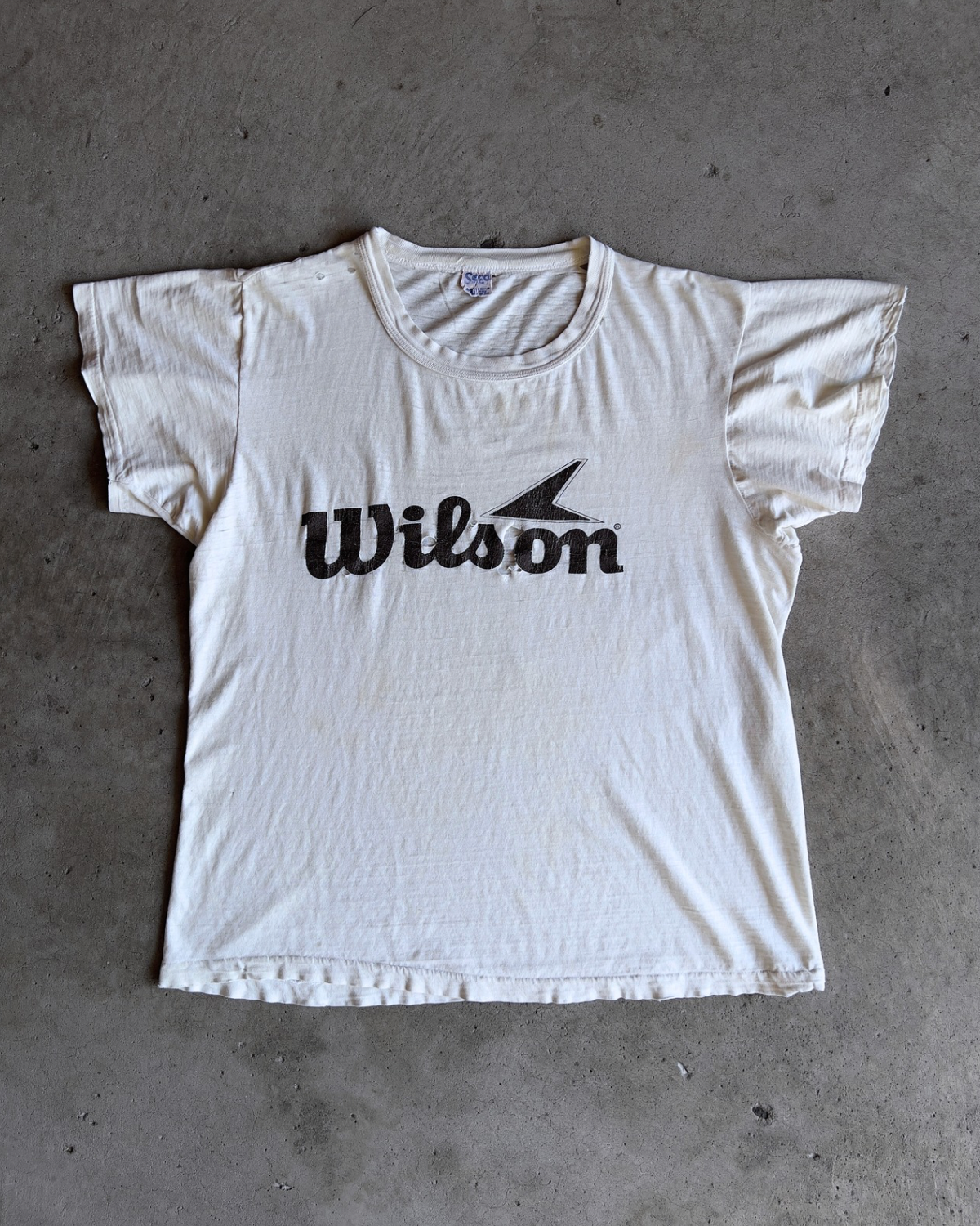 1970s Wilson Sporting Goods Threadbare Tee - Shop ThreadCount Vintage Co.