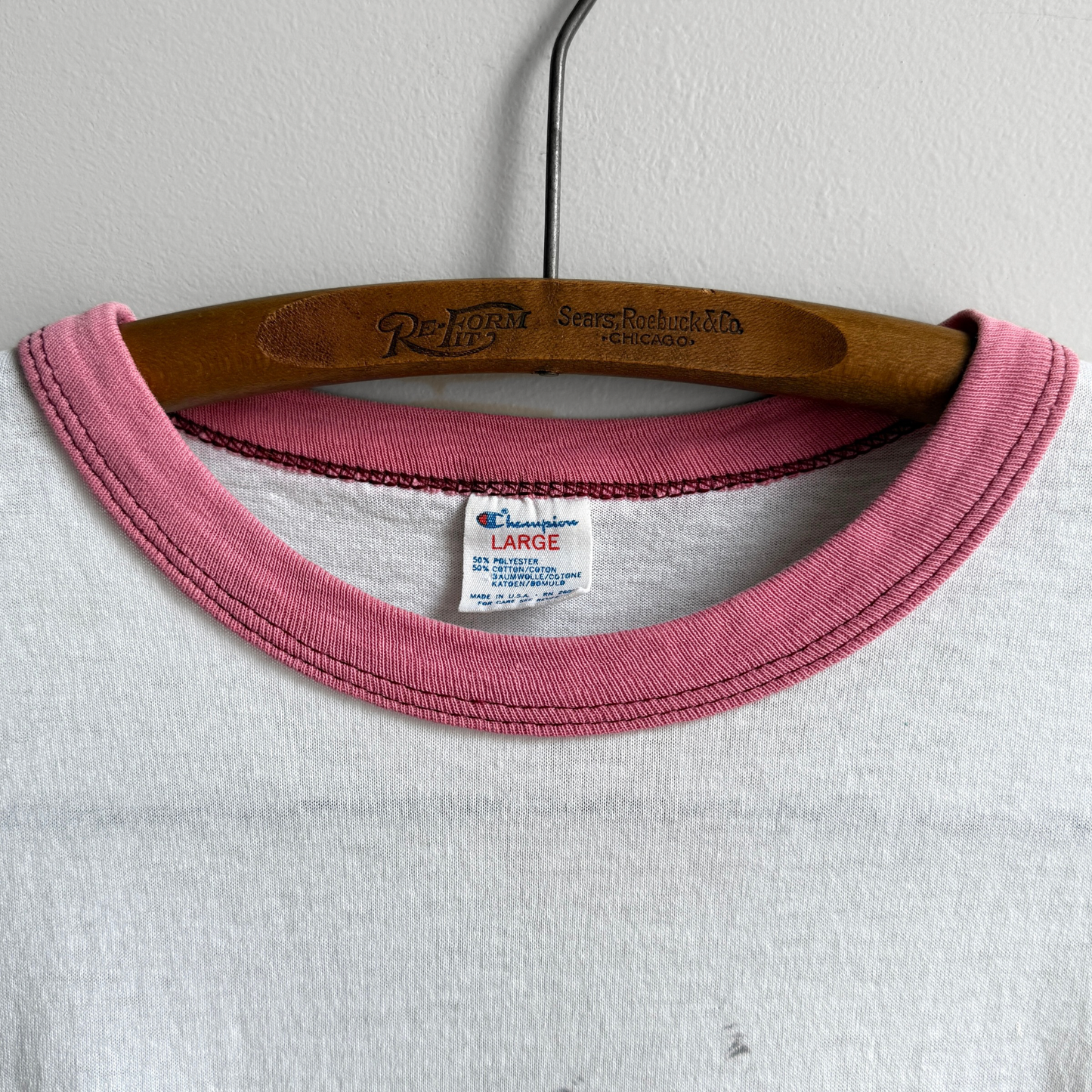 Vintage 1980s University of Chicago Faded Ringer Tee - Shop ThreadCount Vintage Co.