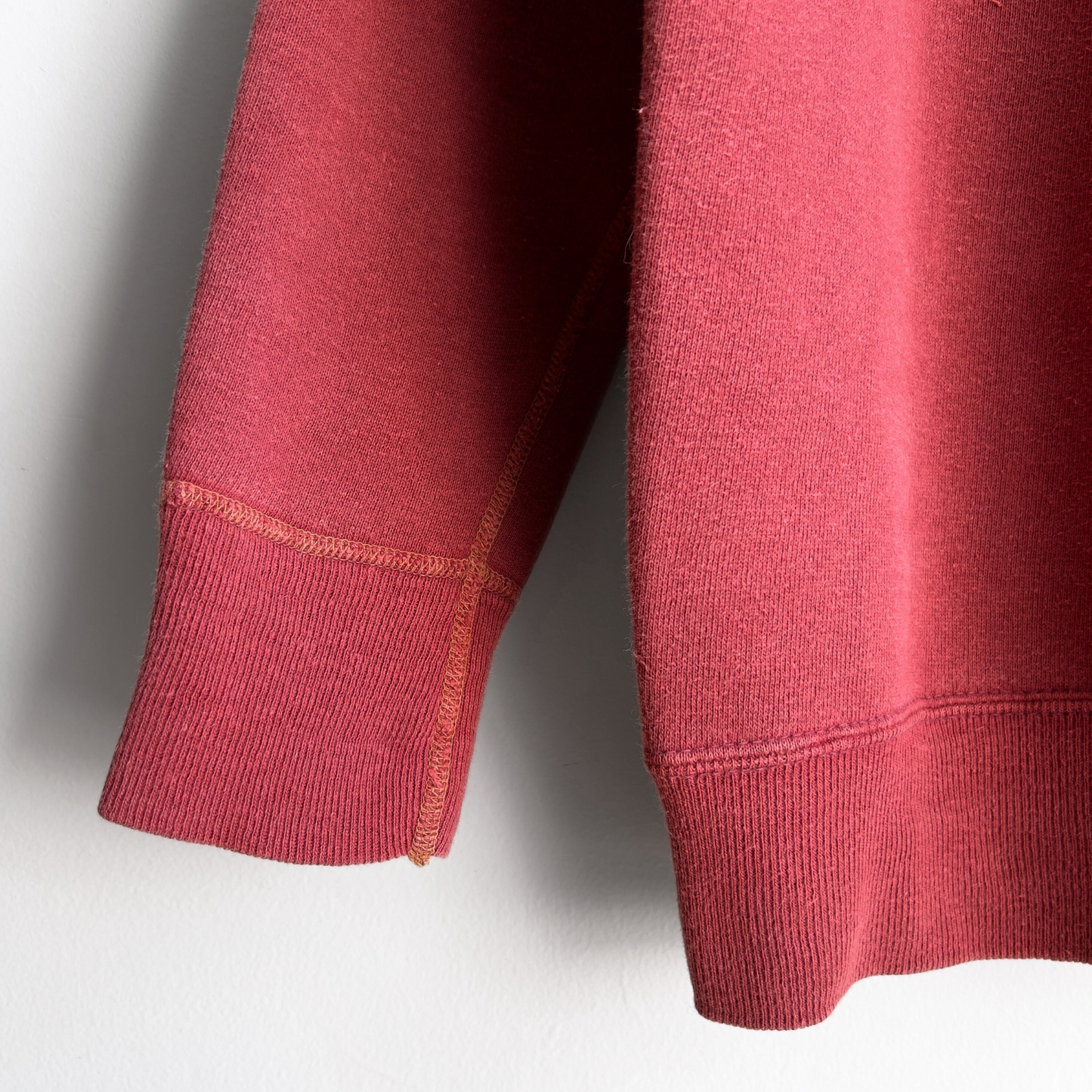 1960s Indiana University Faded Red Cotton Raglan Sweatshirt - Shop ThreadCount Vintage Co.