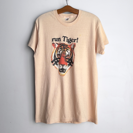 1970s Run Tiger Onitsuka Japan Asics Promo Tee  - Shop ThreadCount Vintage Co.