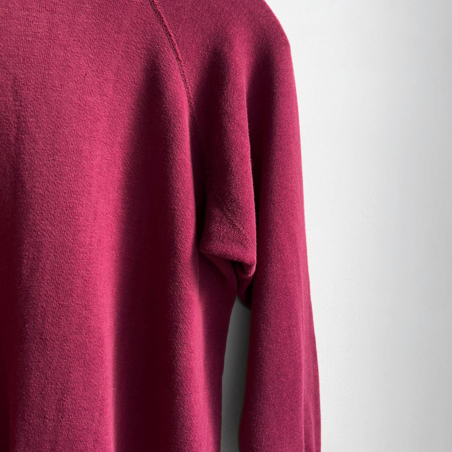 Vintage 1960s Burgundy Red Gusset Raglan Sweatshirt