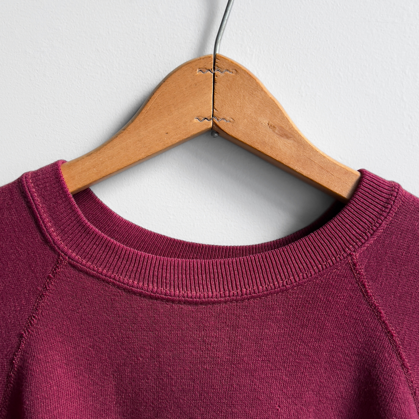 Vintage 1960s Burgundy Red Gusset Raglan Sweatshirt