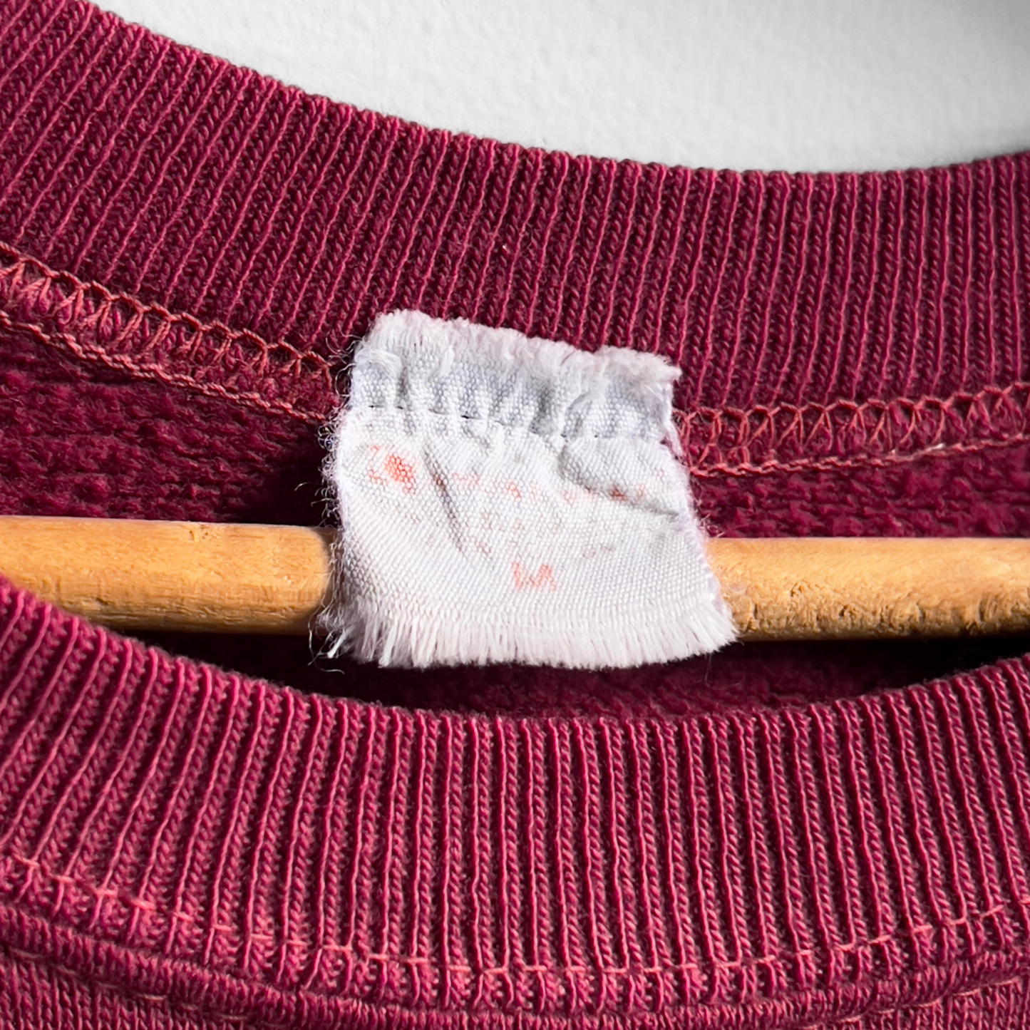 Vintage 1960s Burgundy Red Gusset Raglan Sweatshirt