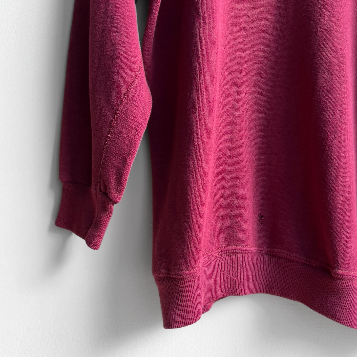 Vintage 1960s Burgundy Red Gusset Raglan Sweatshirt