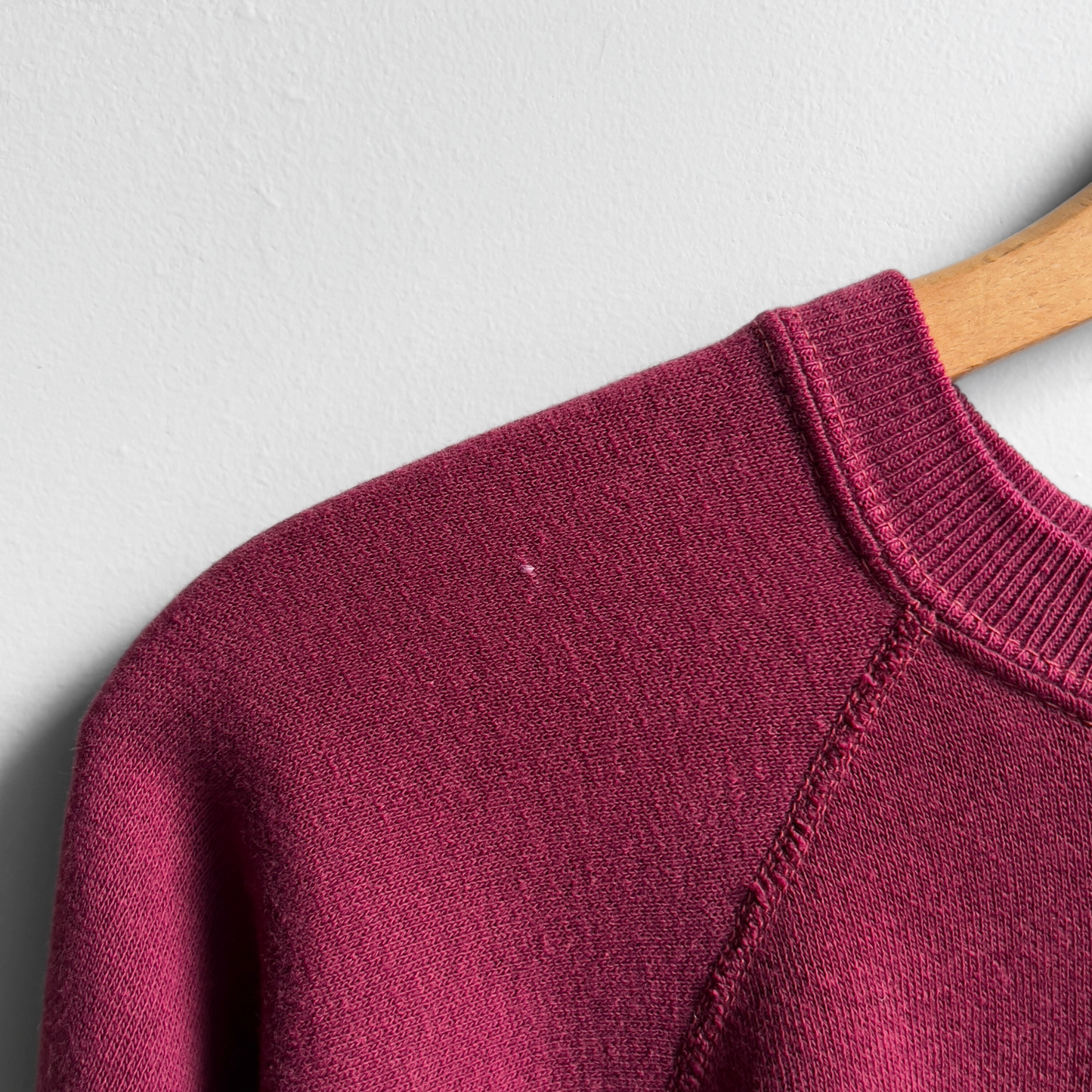 Vintage 1960s Burgundy Red Gusset Raglan Sweatshirt