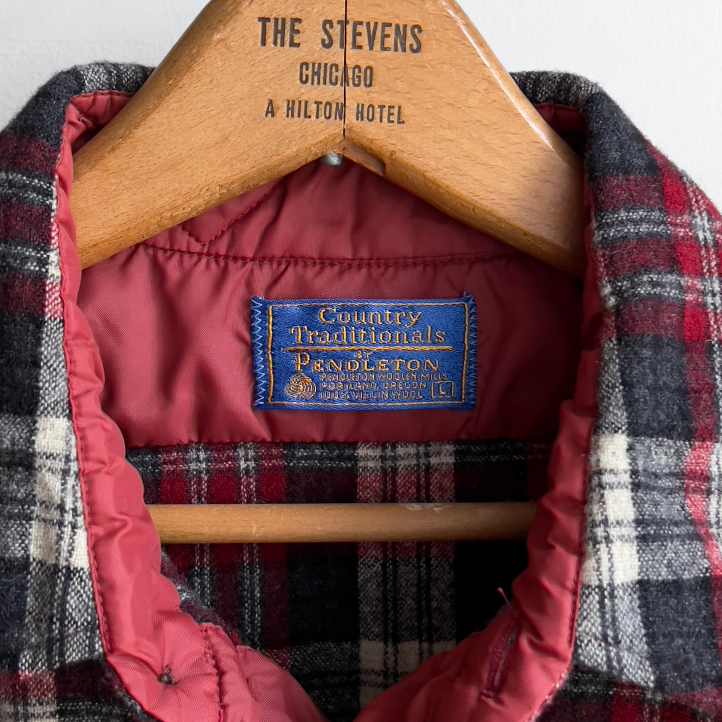 1980s Red & Black Virgin Wool Plaid Flannel Shirt - Shop ThreadCount Vintage Co.