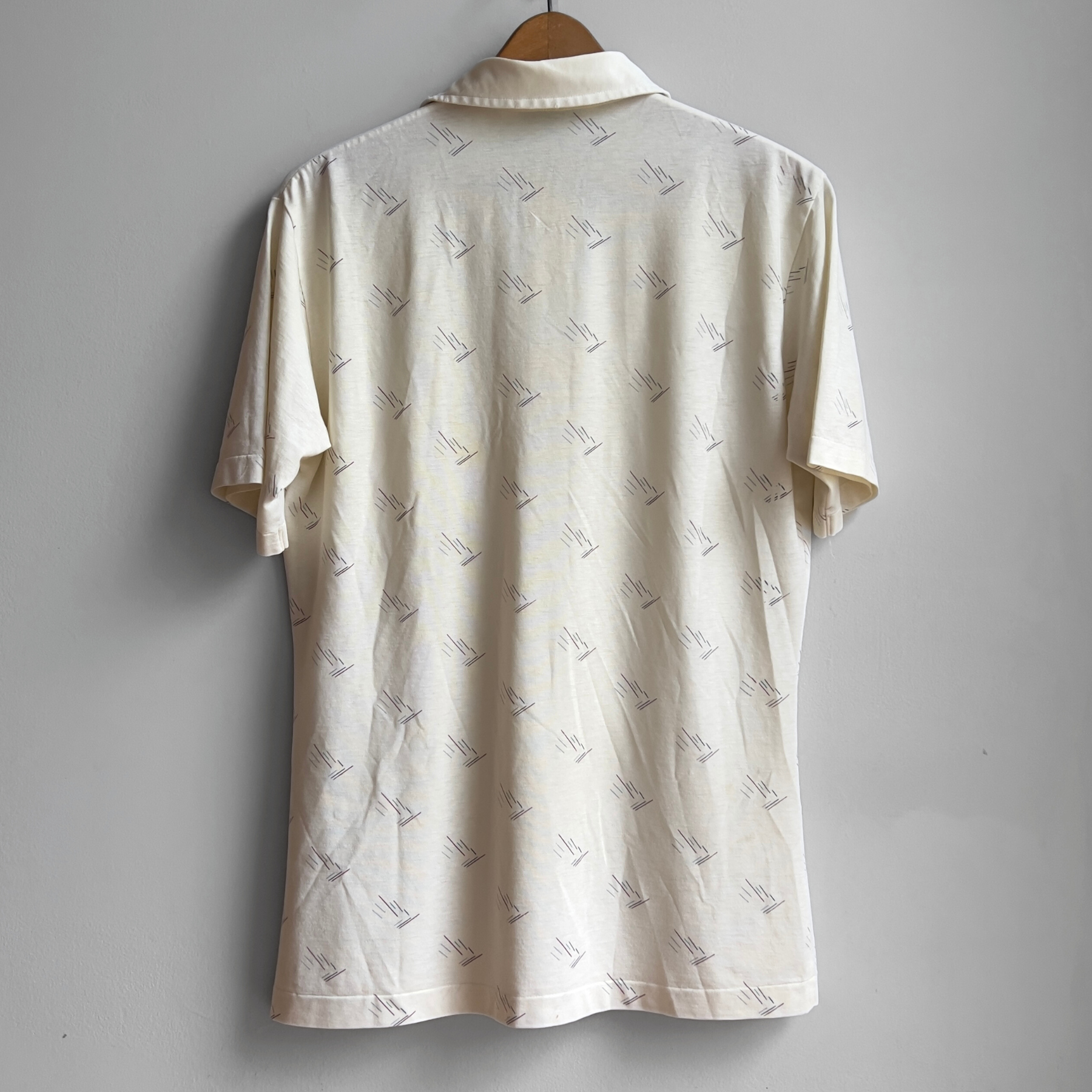 1980s Christian Dior Atomic Print Golf Shirt  - Shop ThreadCount Vintage Co.