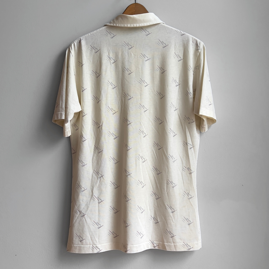 1980s Christian Dior Atomic Print Golf Shirt  - Shop ThreadCount Vintage Co.