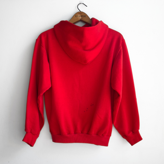 1970s Northern Illinois University Red Block Letter Hoodie  - Shop ThreadCount Vintage Co.