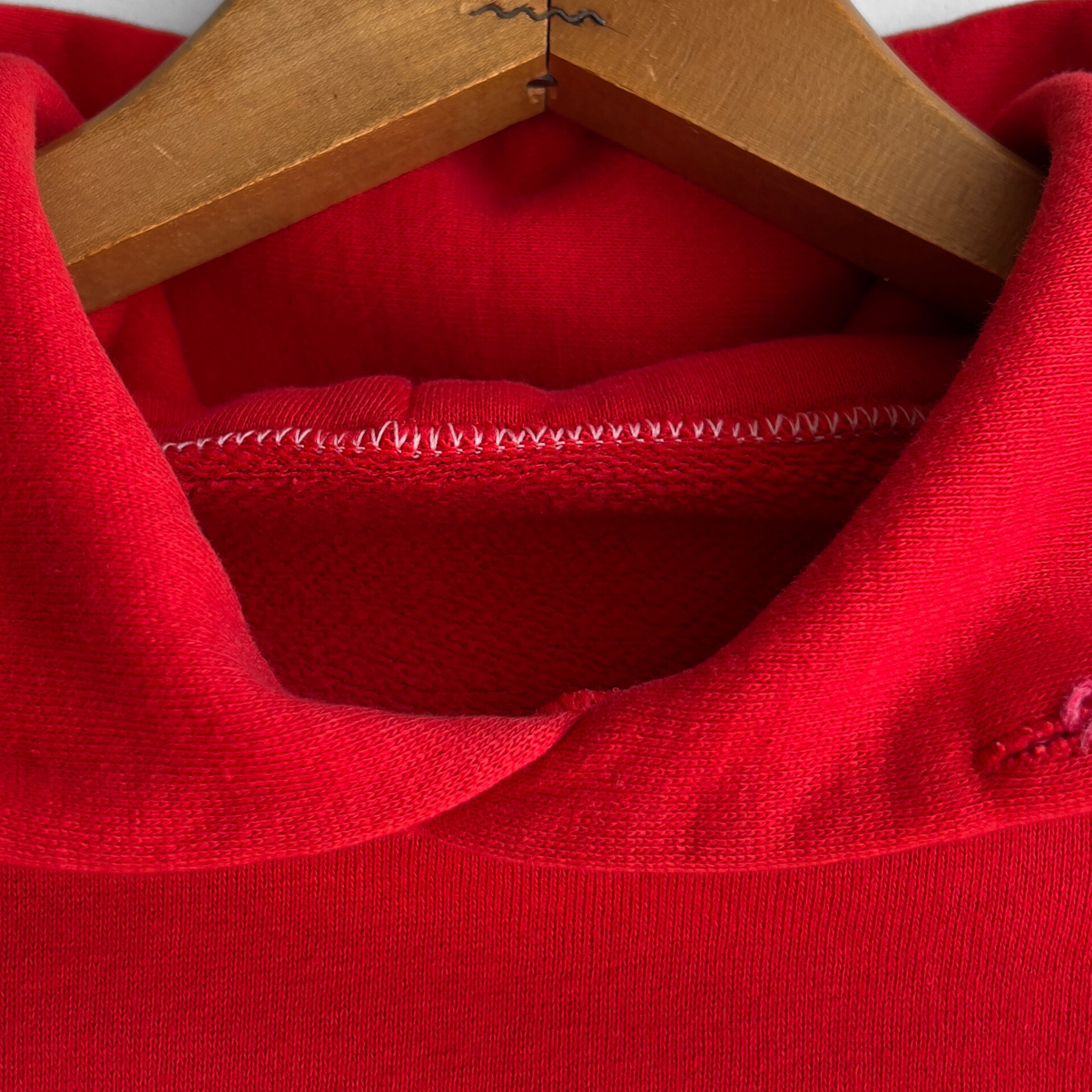 1970s Northern Illinois University Red Block Letter Hoodie  - Shop ThreadCount Vintage Co.