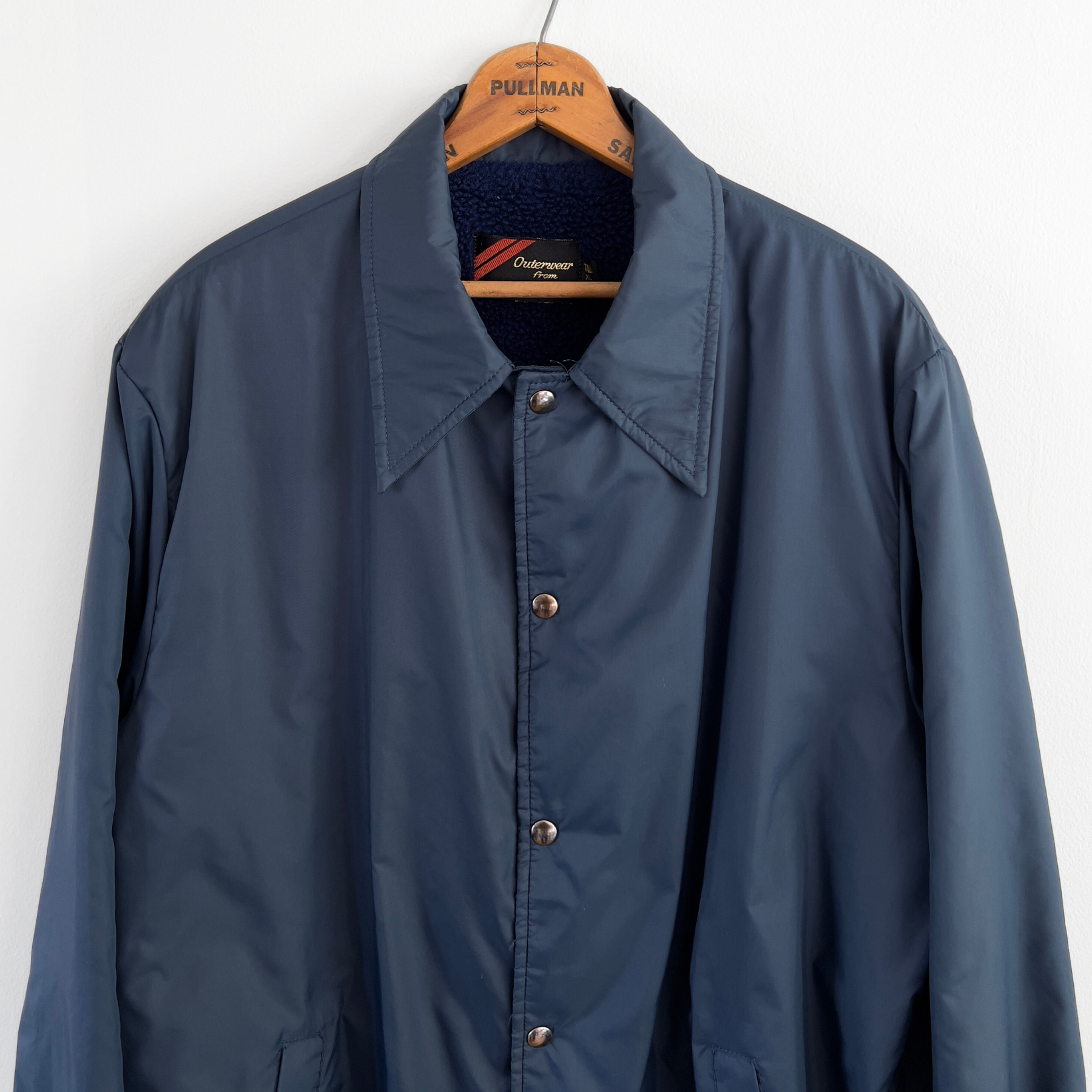 1970s Navy Blue Insulated Light Windbreaker Jacket  - Shop ThreadCount Vintage Co.