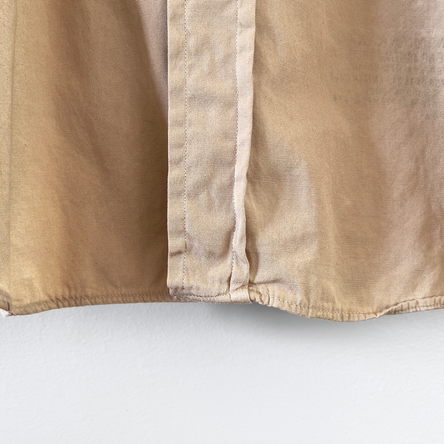 1950s Military Tan Cotton Poplin Dress Shirt - Shop ThreadCount Vintage Co.